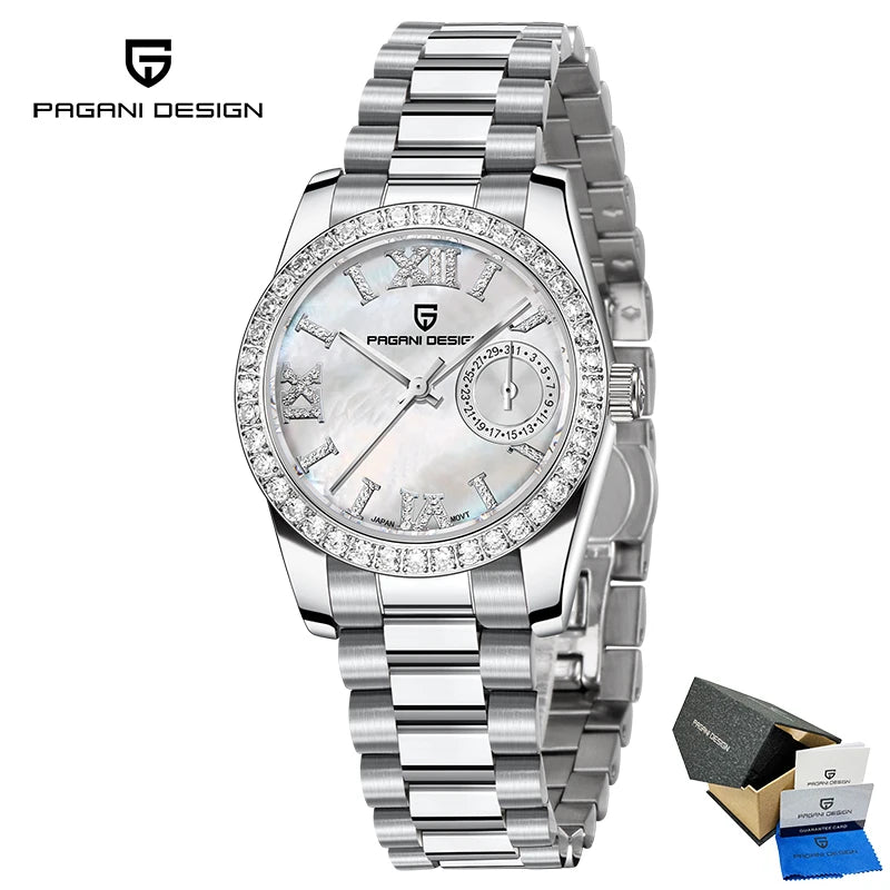 2025 New Women'S Watches Luxury Quartz Watch for Woman Elegant Fashion Wristwatch Ladies Gift AR Sapphire Mirror