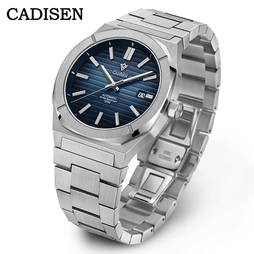 Cadisen C8200 — German-Designed Automatic Watch, Octagonal Case, Genuine Miyota Movement, Sapphire Crystal