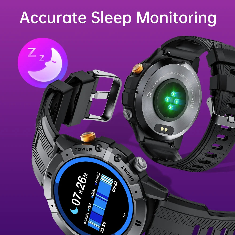 CUBOT Mens Smartwatch — Bluetooth Calling, Health & Fitness Tracking