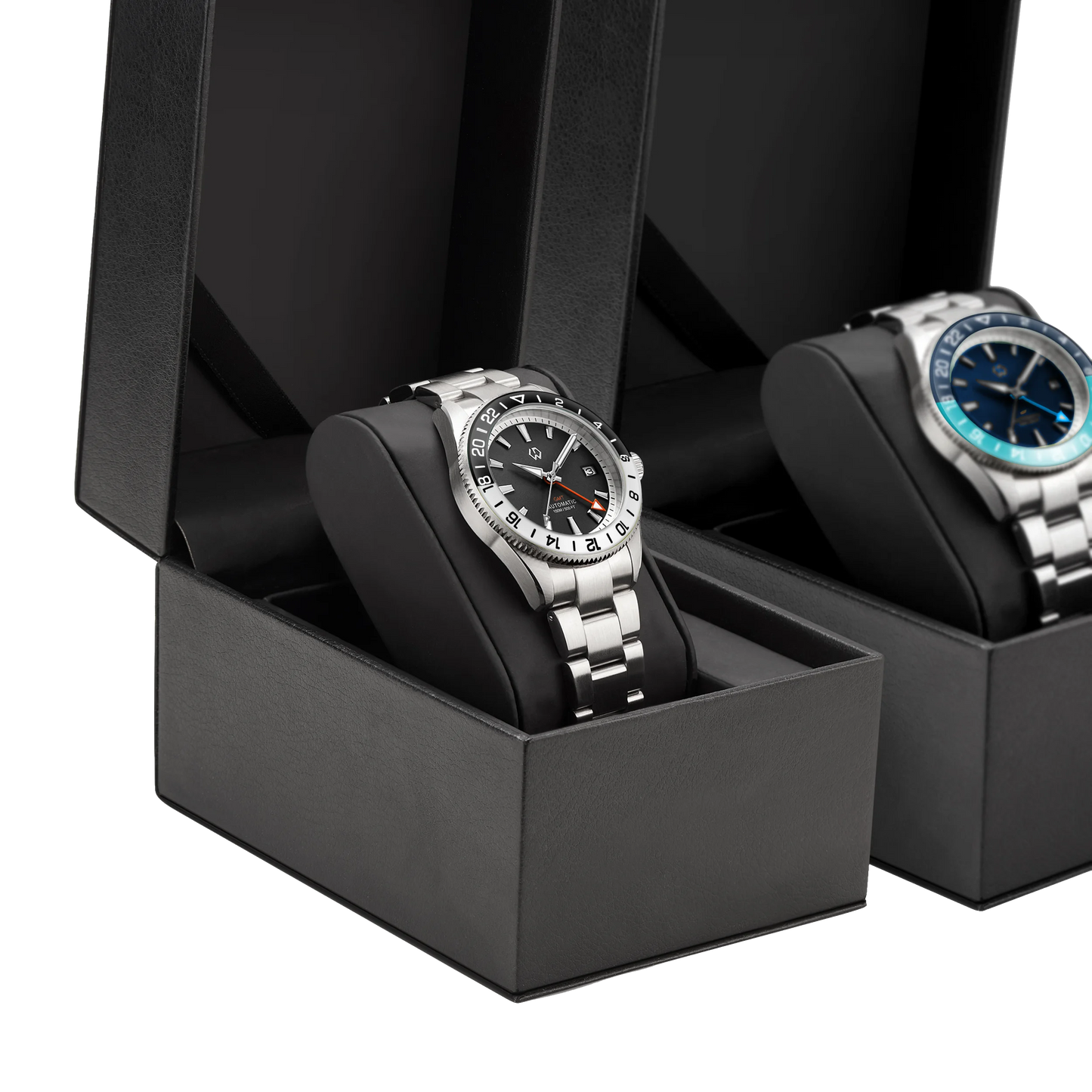 One Real GMT Watch — WISHDOIT 9007 Automatic, Sapphire Crystal Two Straps Included