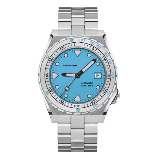Seestern SUB600T V3 automatic dive watch with ceramic bezel and Metal bracelet