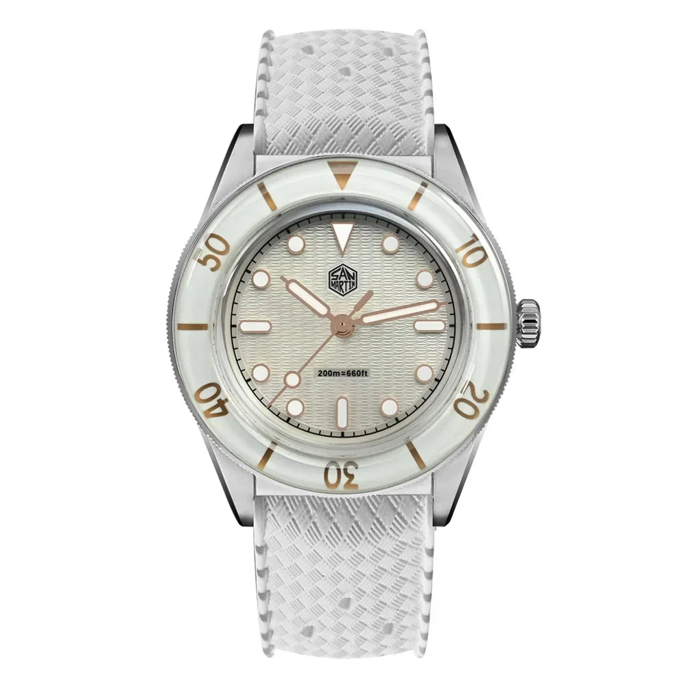 Women's automatic watch with mother-of-pearl dial and sapphire crystal