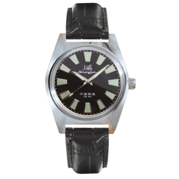 Shanghai 7120 hand-wind retro dress watch, a watch gift for him