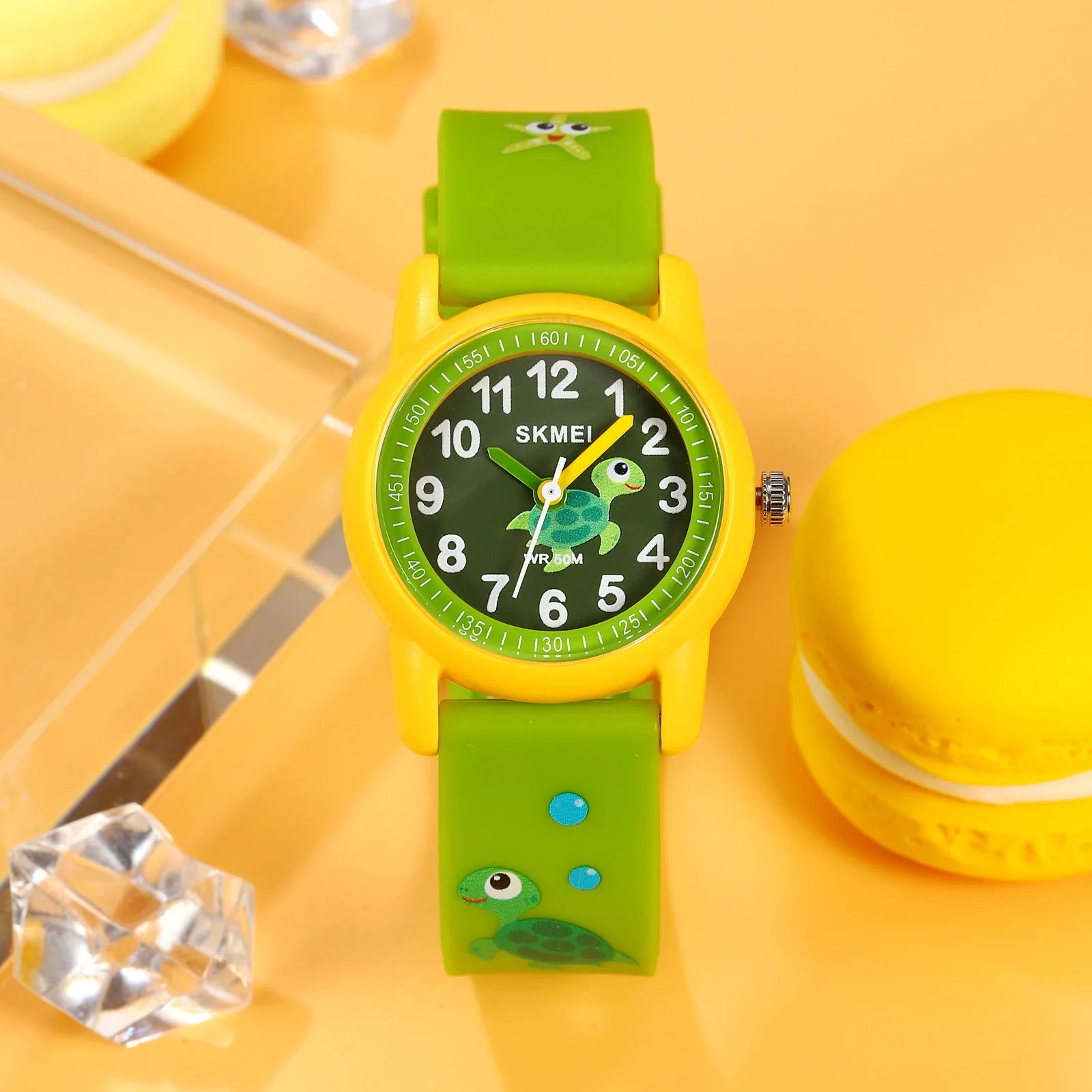 50M Waterproof Children'S Quartz Watch Cartoon Watches Small Dial Muticolour Strap Sports Children'S Kids Watches Gift
