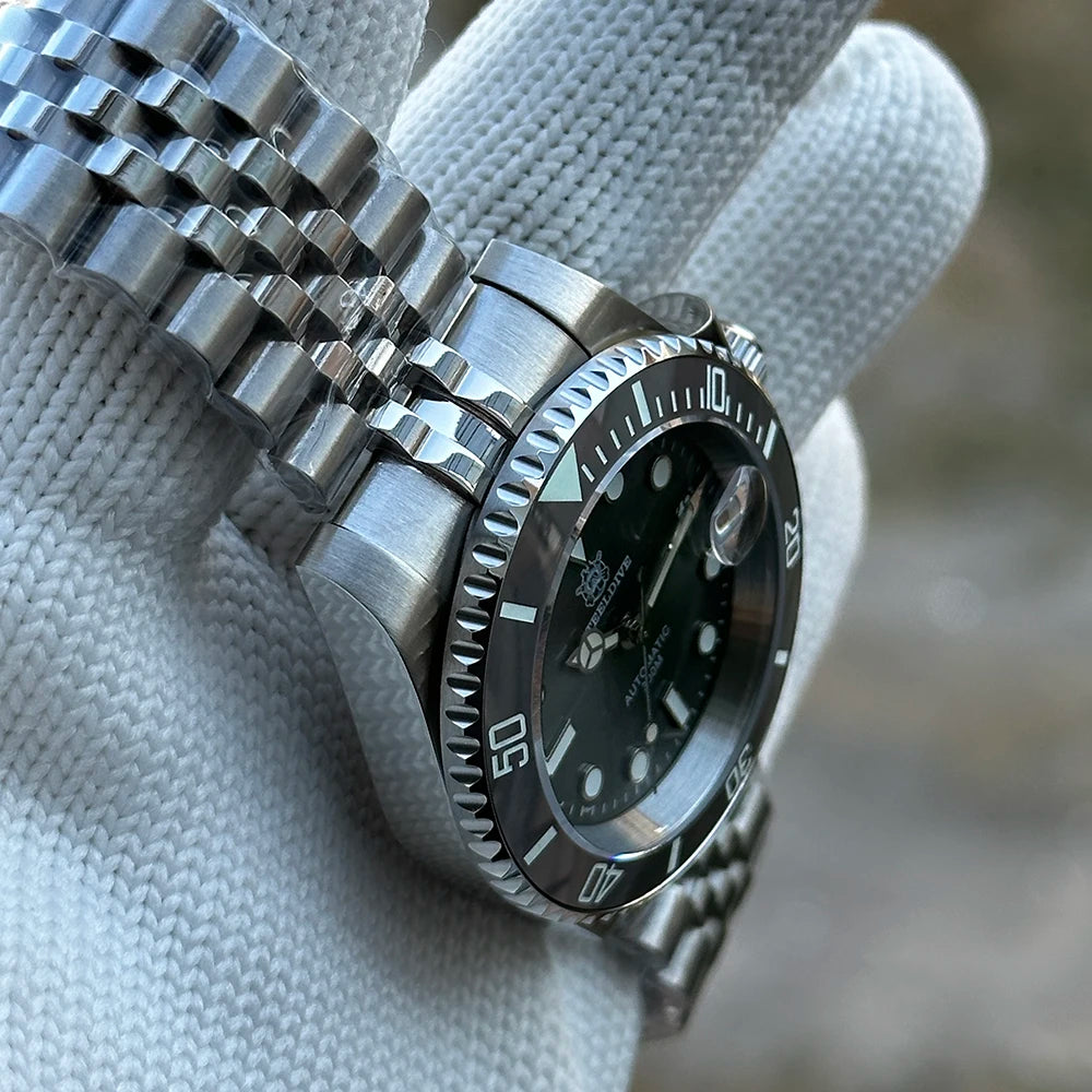 SD1953 Gray Dial Stainless Steel NH35 Watch  40.5Mm  Brand Sapphire Glass Men Diver Watches Hombre