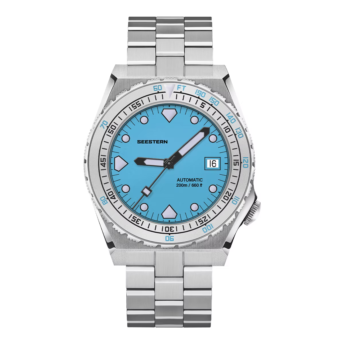 Seestern SUB600T V3 — Genuine Seiko Movement, Bright Dial Options, Ceramic Bezel, 200M Sapphire