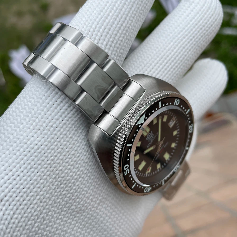 SD1970  Brand 44MM AR Coating Sapphire Glass 200M Waterproof Turtle Men NH35 Automatic Dive Watch with Ceramic Bezel