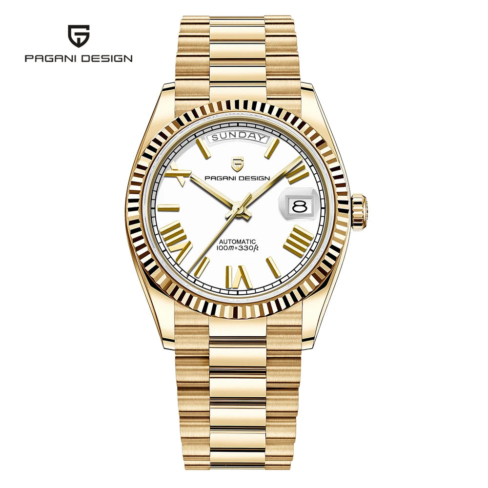 2026 New  DD36 Men'S Watches Gold Luxury Automatic Watch Men Mechanical Wristwatch Man Waterproof AR Sapphire Date