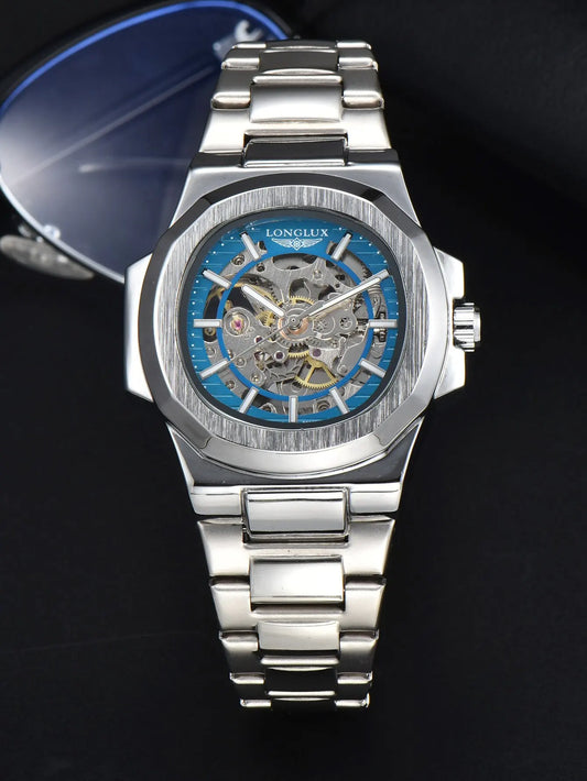 Men Automatic Watch Luxury Mechanical Watches Waterproof Business Skeleton Wholesale Stainless Steel Gift Man Watch