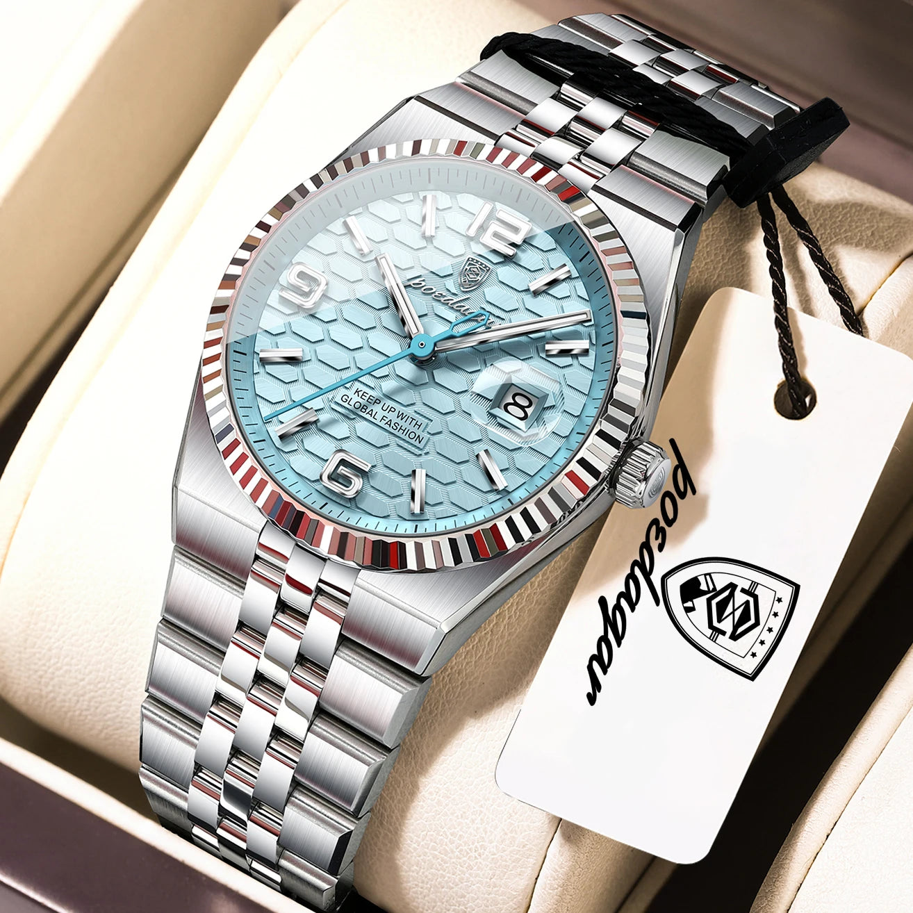 Casual Women'S Watches Luxury Stainless Steel Date Watch for Woman Luminous Waterproof Quartz Fashion Ladies Wristwatch