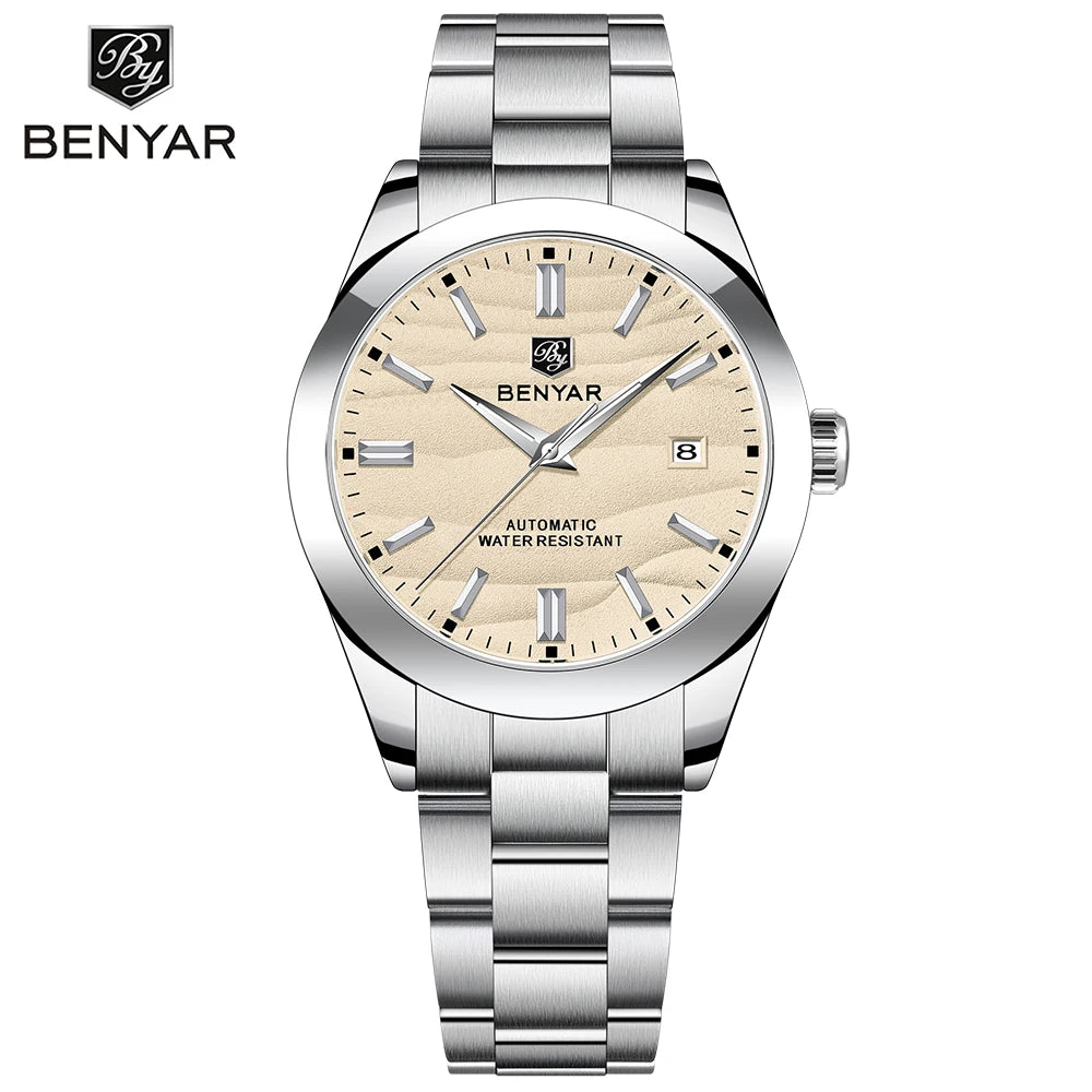2024 Sand Road Hot Selling 40MM Mechanical Watch 316L Stainless Steel 50M Waterproof Men'S Z Automatic Mechanical Watch