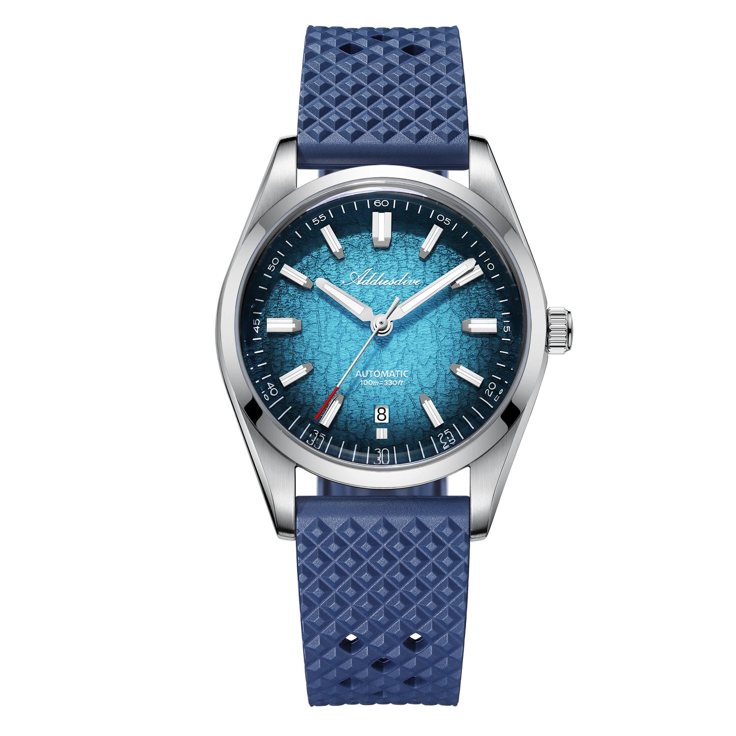 Gradient Diver Watches for Men K1 Mineral Glass Stainless Steel Waterproof Automatic Mechanical Watches AD2531 Luxury