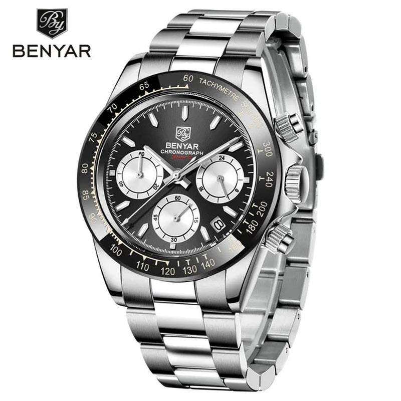 Relojes Hombre 2026  New Watches Men Luxury Brand Chronograph Male Sport Watches Waterproof Stainless Steel Quartz Watch