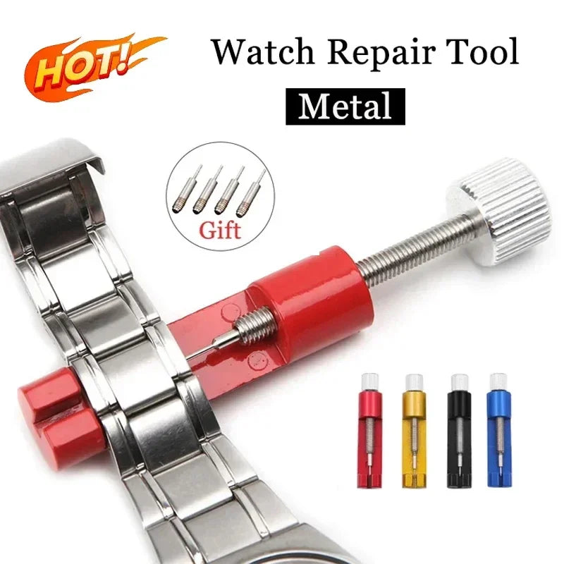 Metal Watch Repair Tool Adjusting Watch Strap Tool Link Pin Tool Remover Easy Bracelet with Watch Pin Band to Remover Adjust