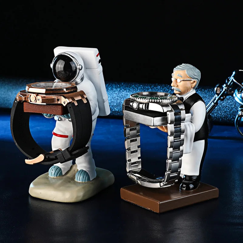 New Watch Holder Astronaut Watch Resin Crafts Watch Storage Box Case Fashion Watch Display Box Living Room Decorations