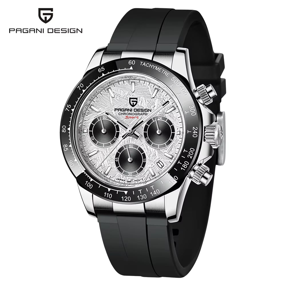 New Ceramic Bezel Men Quartz Wristwatches Luxurys Sapphire Glass Chronograph 100M Waterproof Stainless Watches Men