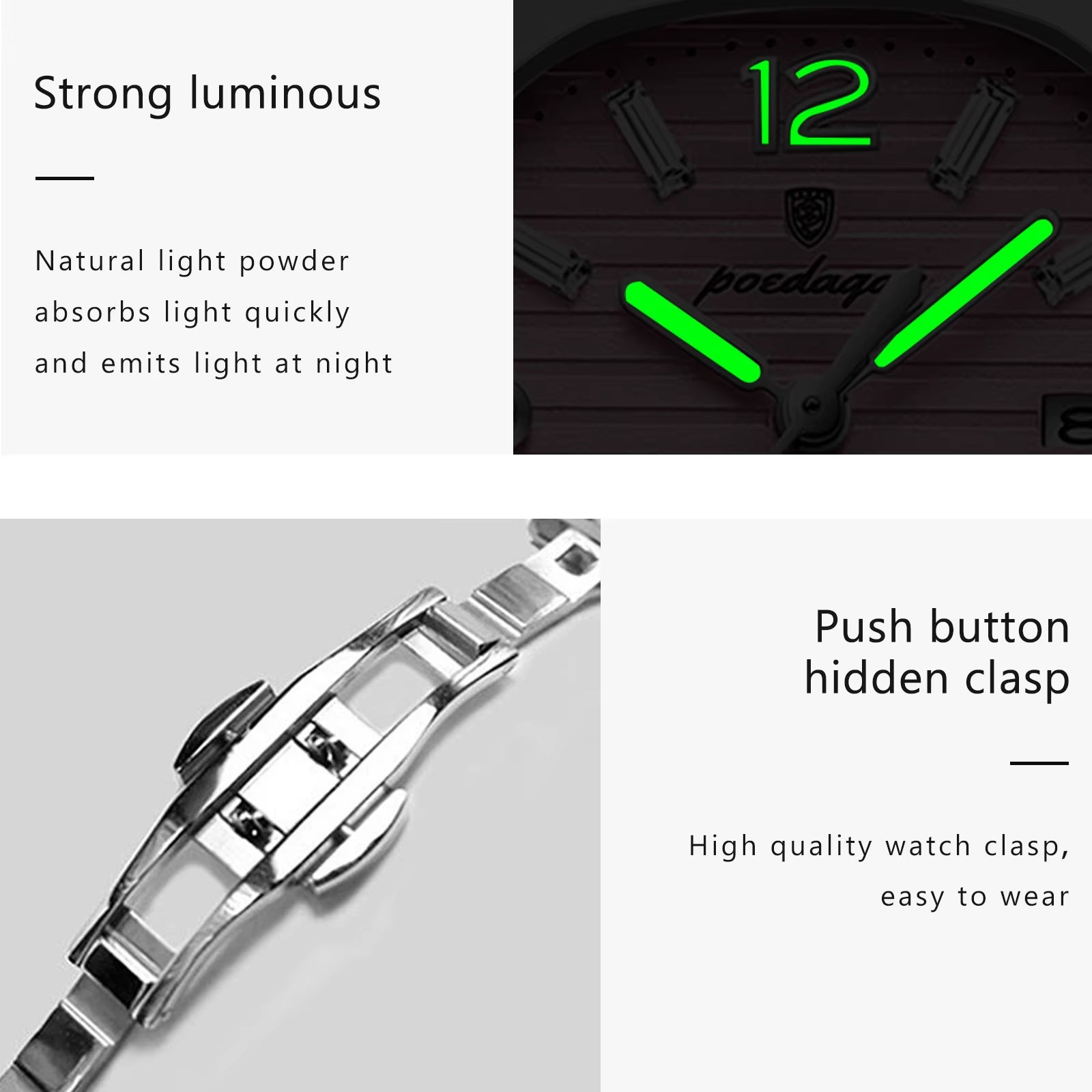 Square Fashion Woman Wristwatch Luminous Waterproof Date Ladies Watch Luxury High Quality Quartz Women'S Watches Reloj