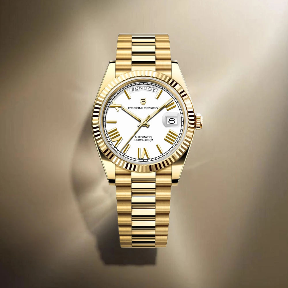2026 New  DD36 Men'S Watches Gold Luxury Automatic Watch Men Mechanical Wristwatch Man Waterproof AR Sapphire Date