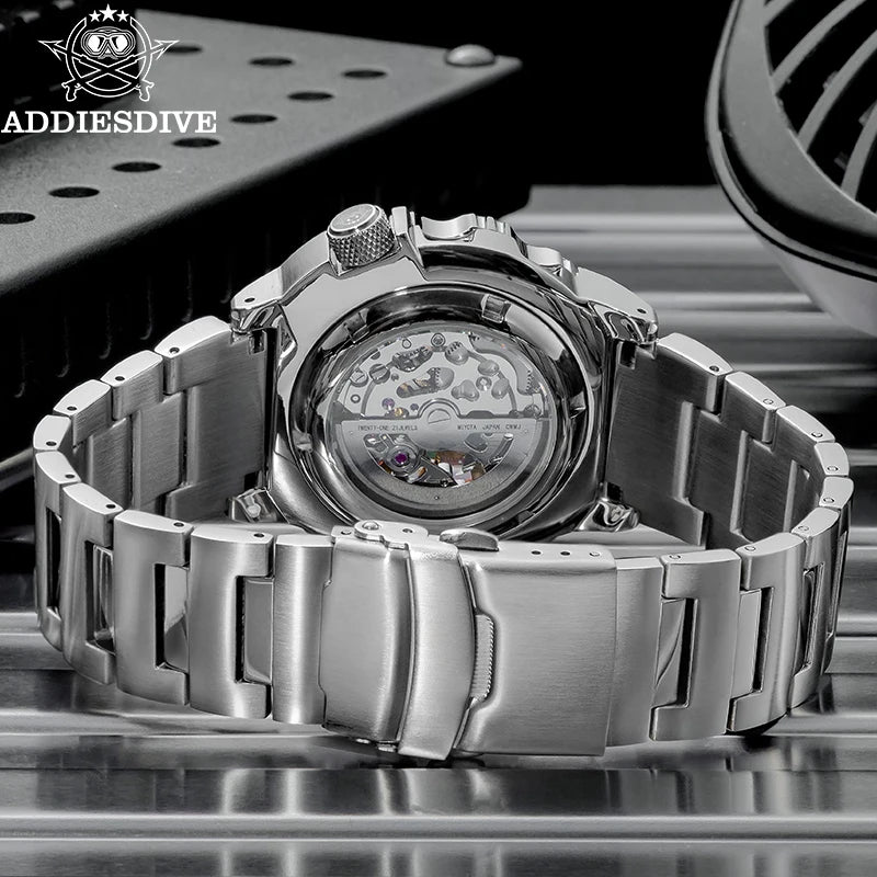Luxury Men'S Skeleton Automatic Watch Sapphire Glass BGW9 Luminous Diver'S Watch 200M Men Analog Mechanical Watches