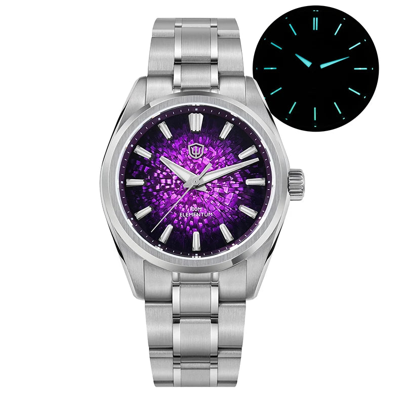 WD0003C New Ice Crystal Titanium Dial Luxury Watch VH31 Movement Sapphire Crystal 100M Waterproof Men'S Quartz Watch