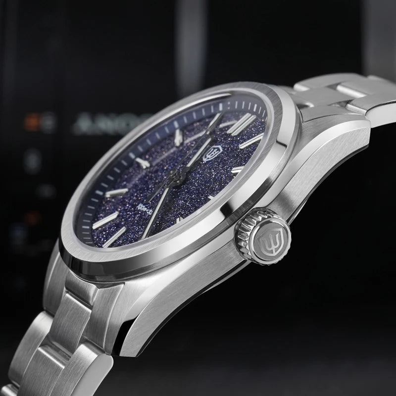WD0003B Original Design Aventurine Dial Men Watch VH31 Sweep Seconds Quartz Movement 36Mm Watches Luminous Waterproof