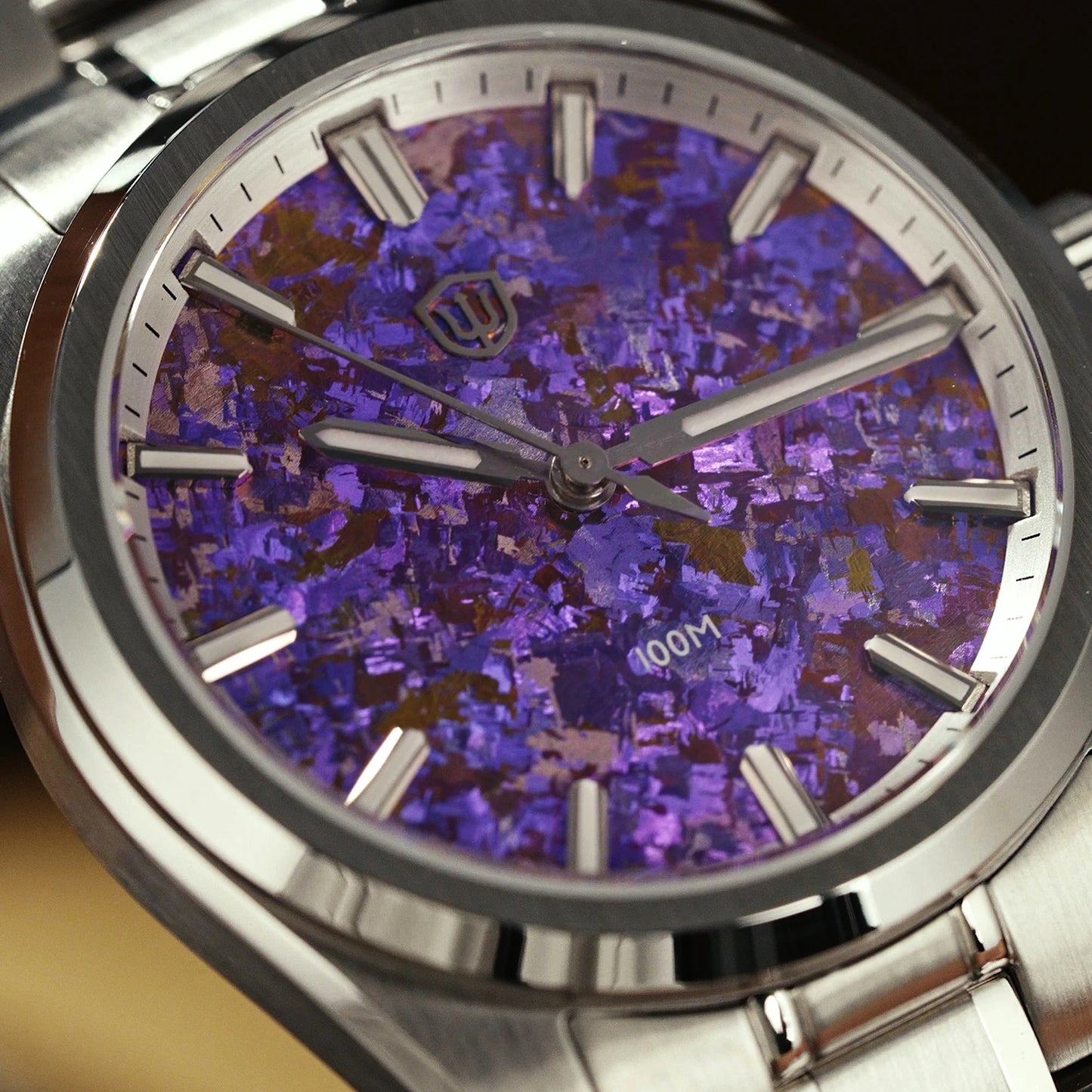 WD0003C New Ice Crystal Titanium Dial Luxury Watch VH31 Movement Sapphire Crystal 100M Waterproof Men'S Quartz Watch