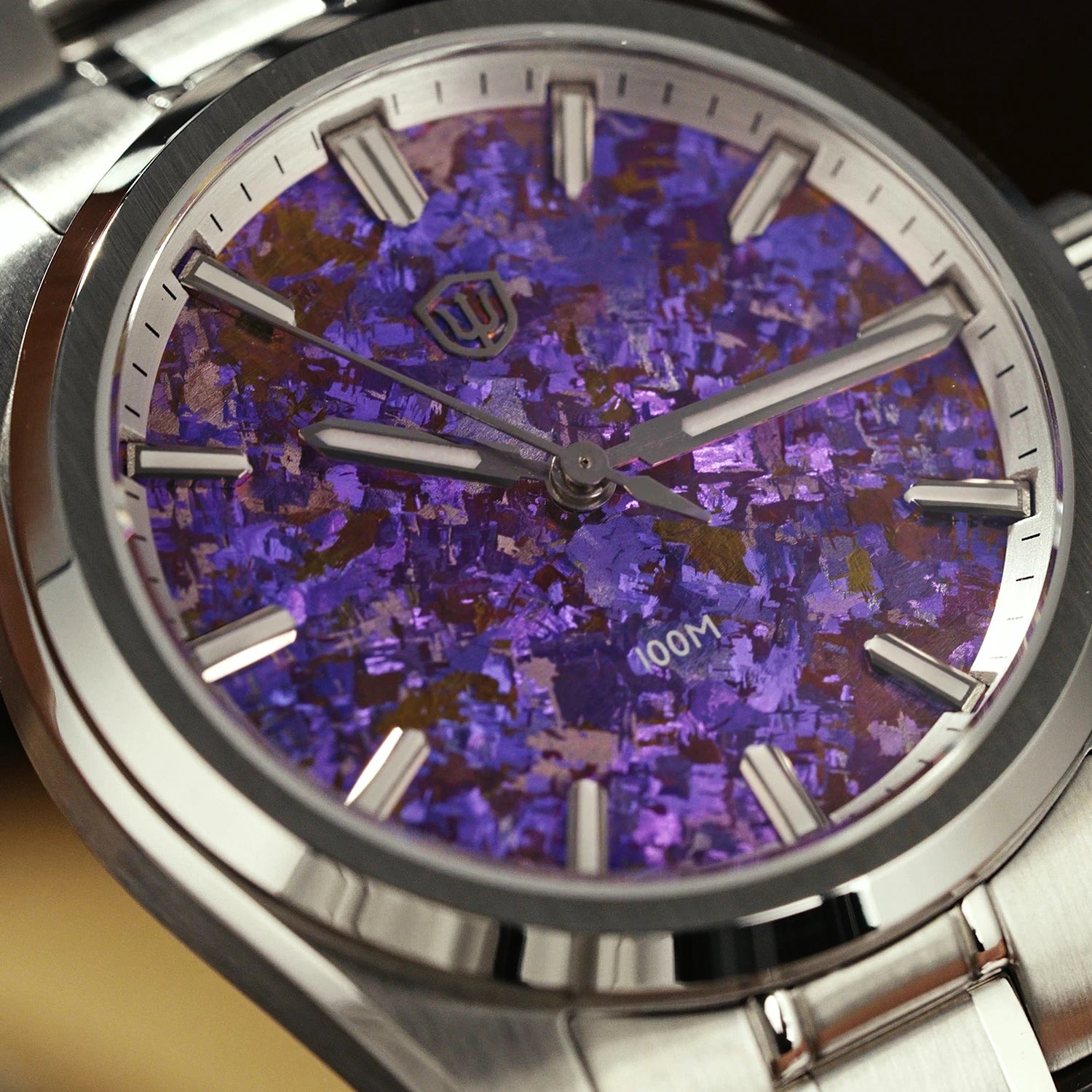 WD0003C New Ice Crystal Titanium Dial Luxury Watch VH31 Movement Sapphire Crystal 100M Waterproof Men'S Quartz Watch