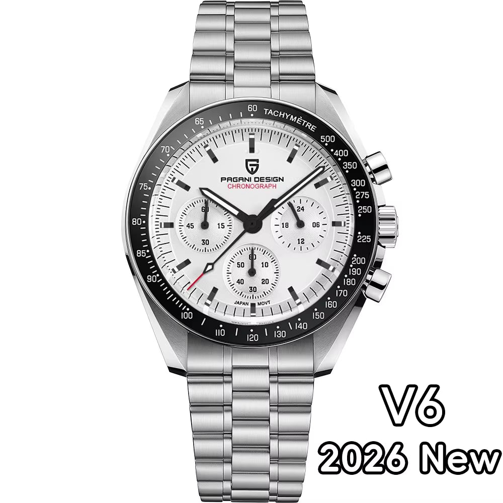 New Men'S Watches Sport Chronograph Luxury Quartz Wrist Watch for Men Automatic Date Speed Great Master Watch Men