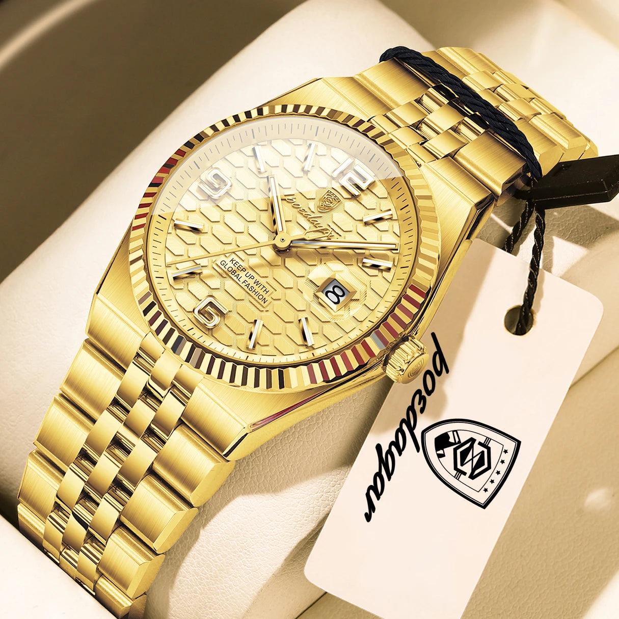 Casual Women'S Watches Luxury Stainless Steel Date Watch for Woman Luminous Waterproof Quartz Fashion Ladies Wristwatch