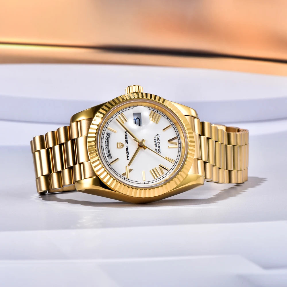 2026 New  DD36 Men'S Watches Gold Luxury Automatic Watch Men Mechanical Wristwatch Man Waterproof AR Sapphire Date