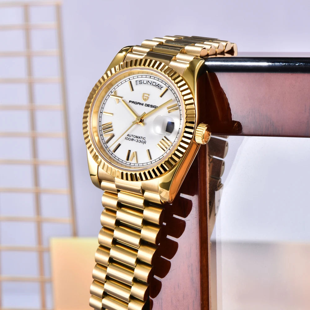 2026 New  DD36 Men'S Watches Gold Luxury Automatic Watch Men Mechanical Wristwatch Man Waterproof AR Sapphire Date