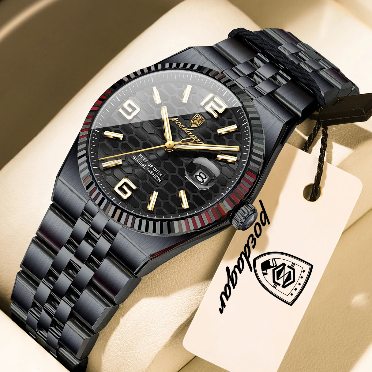 Casual Women'S Watches Luxury Stainless Steel Date Watch for Woman Luminous Waterproof Quartz Fashion Ladies Wristwatch