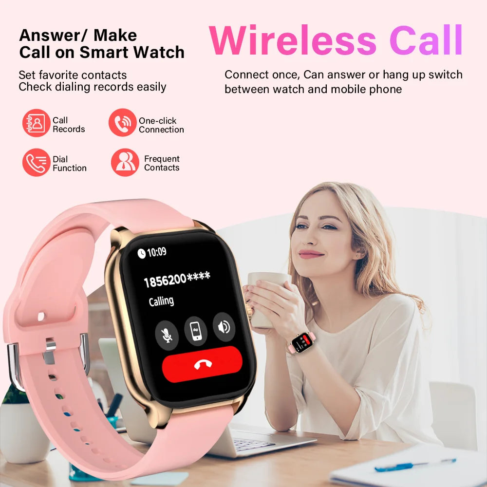 H9 Smart Watch Men Women Sports Fitness Tracker 2.01 Inch HD Screen Bluetooth Talking Smart Watch for Android IOS