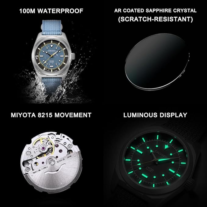 Cadisen TI-7 Autodyne — Titanium Automatic Watch, 58g