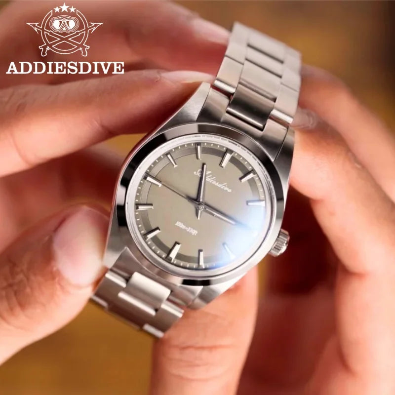 AD2066 Men'S Luxury Watch VH31 10Bar Waterproof BGW9 Super Luminous 316L Stainless Steel Reloj Hombre Quartz Watches