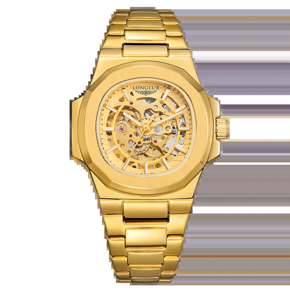 Men Automatic Watch Luxury Mechanical Watches Waterproof Business Skeleton Wholesale Stainless Steel Gift Man Watch