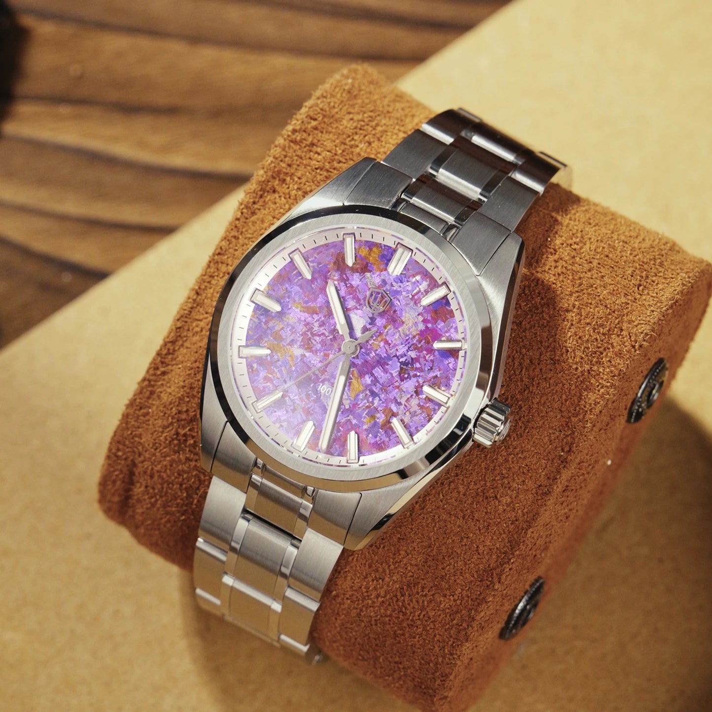 WD0003C New Ice Crystal Titanium Dial Luxury Watch VH31 Movement Sapphire Crystal 100M Waterproof Men'S Quartz Watch