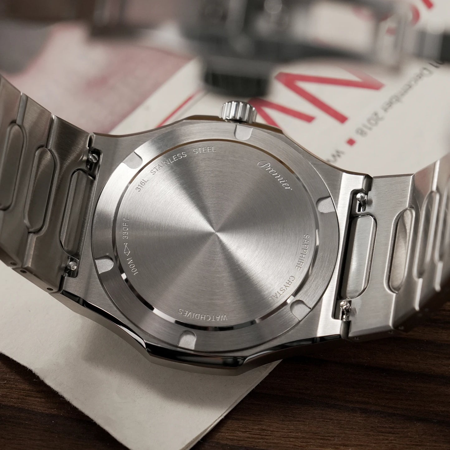 Premier WD0016B Men Watch Square-Block Faceted Dial Original Design Luxury Watches VH31 Sweep Second Quartz Movement