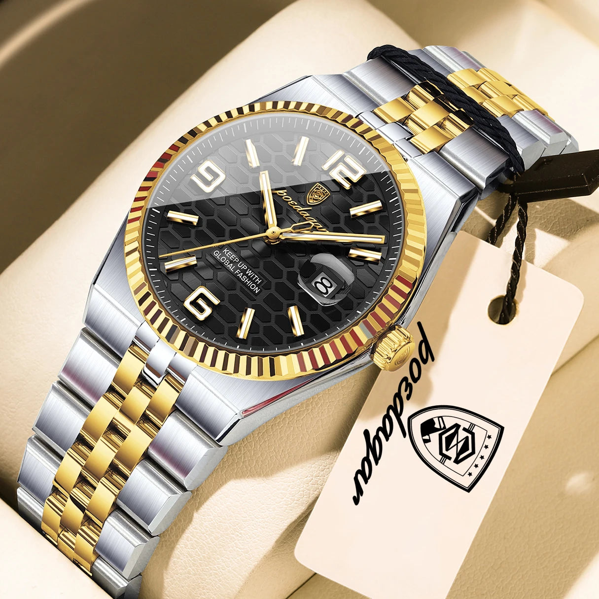 Casual Women'S Watches Luxury Stainless Steel Date Watch for Woman Luminous Waterproof Quartz Fashion Ladies Wristwatch