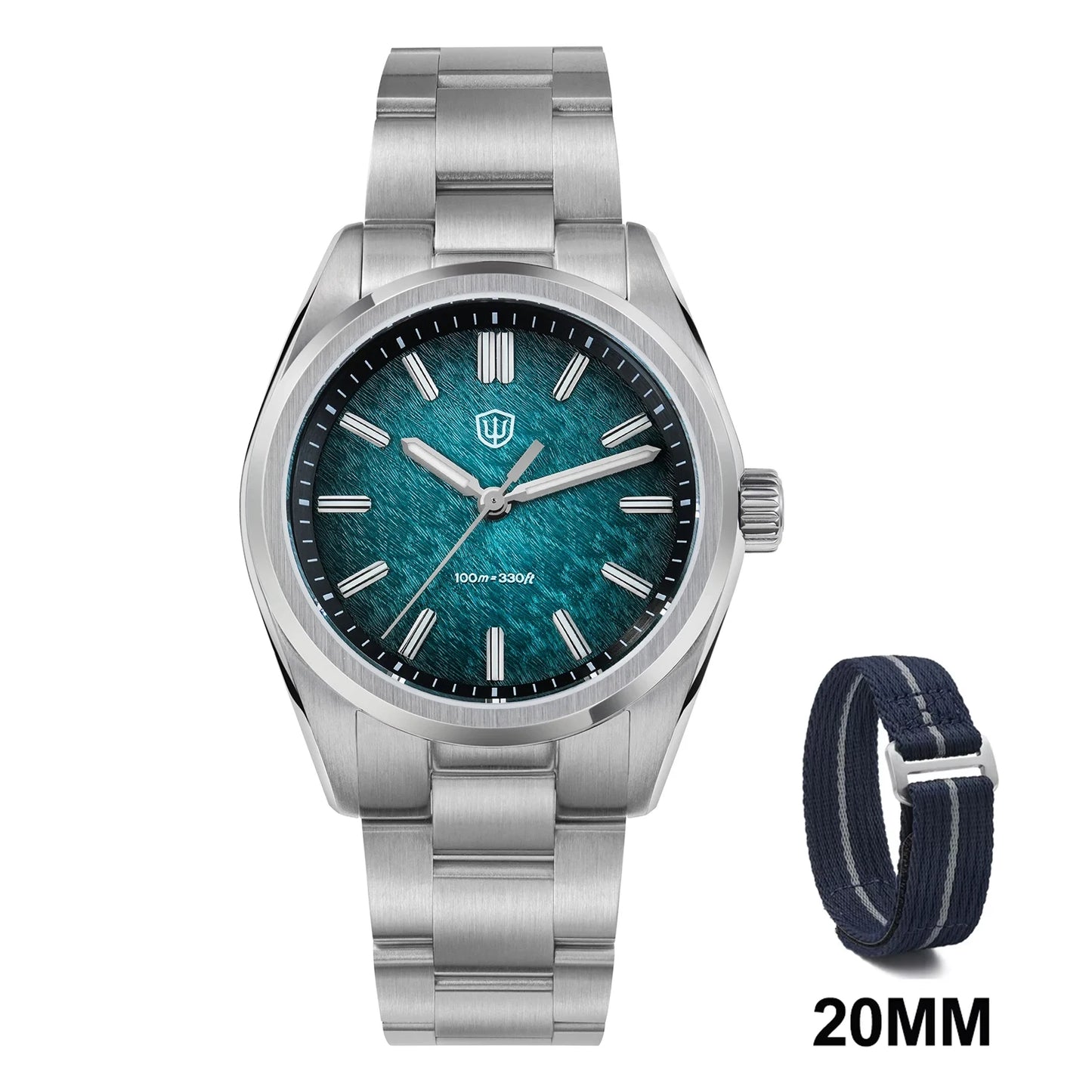 WD0003B Original Design Aventurine Dial Men Watch VH31 Sweep Seconds Quartz Movement 36Mm Watches Luminous Waterproof
