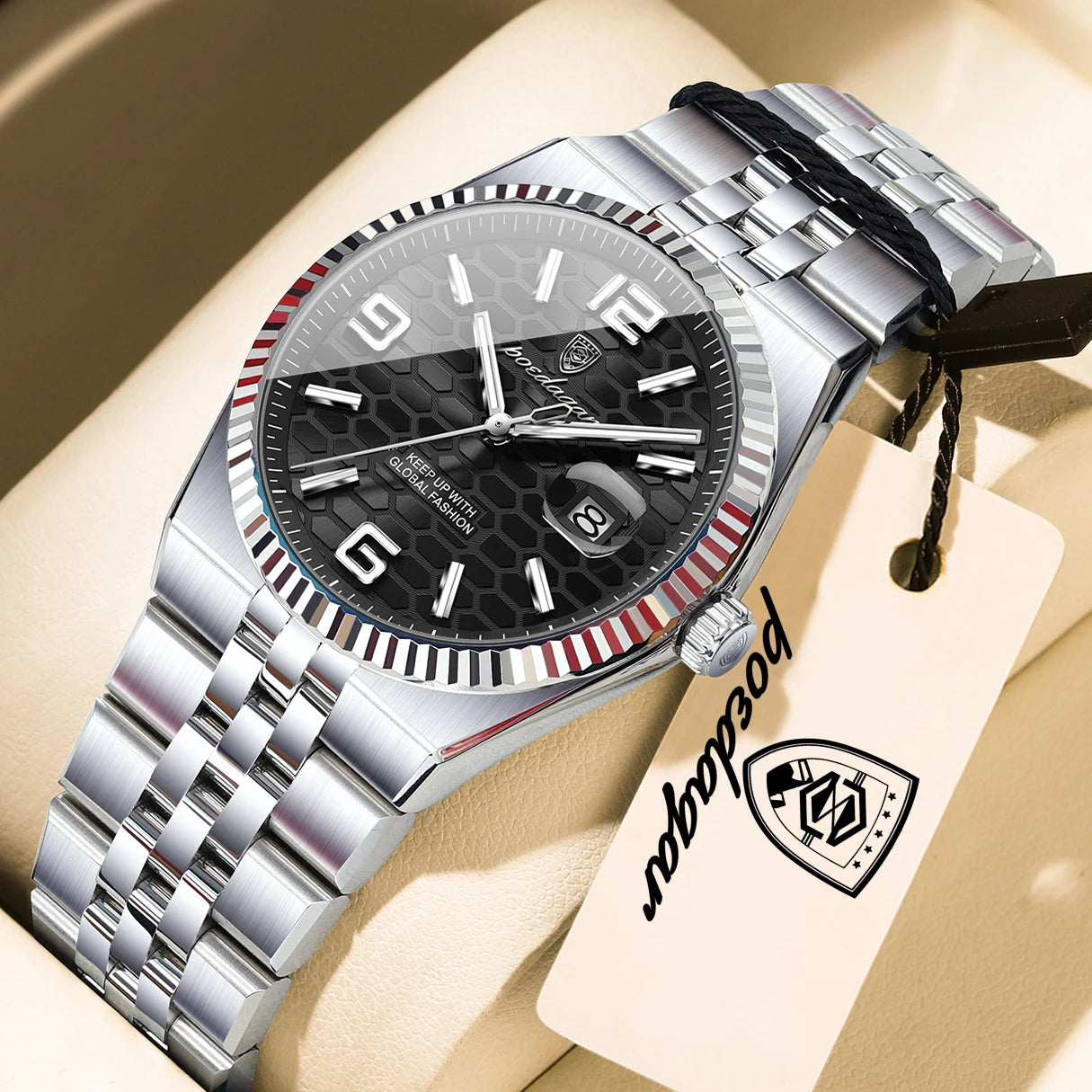 Casual Women'S Watches Luxury Stainless Steel Date Watch for Woman Luminous Waterproof Quartz Fashion Ladies Wristwatch
