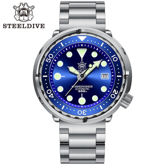 SD1975 Black Dial Ceramic Bezel 30ATM 300M Waterproof Stainless Steel NH35 Tuna Mens Dive Watch