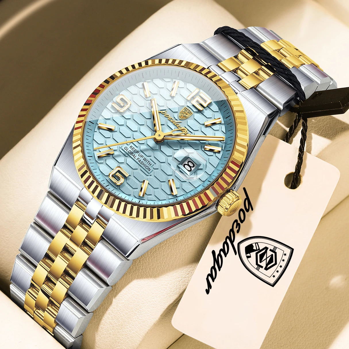 Casual Women'S Watches Luxury Stainless Steel Date Watch for Woman Luminous Waterproof Quartz Fashion Ladies Wristwatch