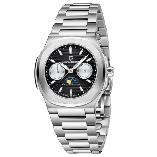 Women'S Watches Luxury Quartz Watch for Women Multifunctional Chronograph Moon Phase Automatic Date Ladies Watchsss