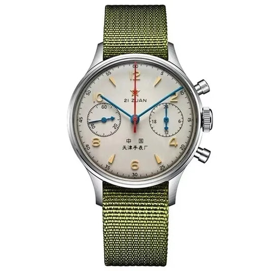 Men'S Watches 1963 Pilot Automatic Watch 42Mm Waterproof Retro Quartz Chronograph Vintage Dress Watch