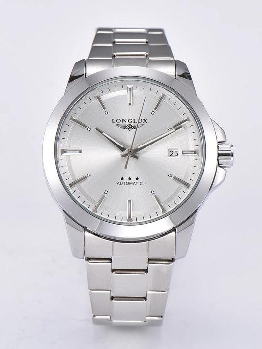 Automatic Watch Business Minimalist Modern Style Date Mechanical Watches Stainless Steel Waterproof Luminous Mens Watch Men Gift