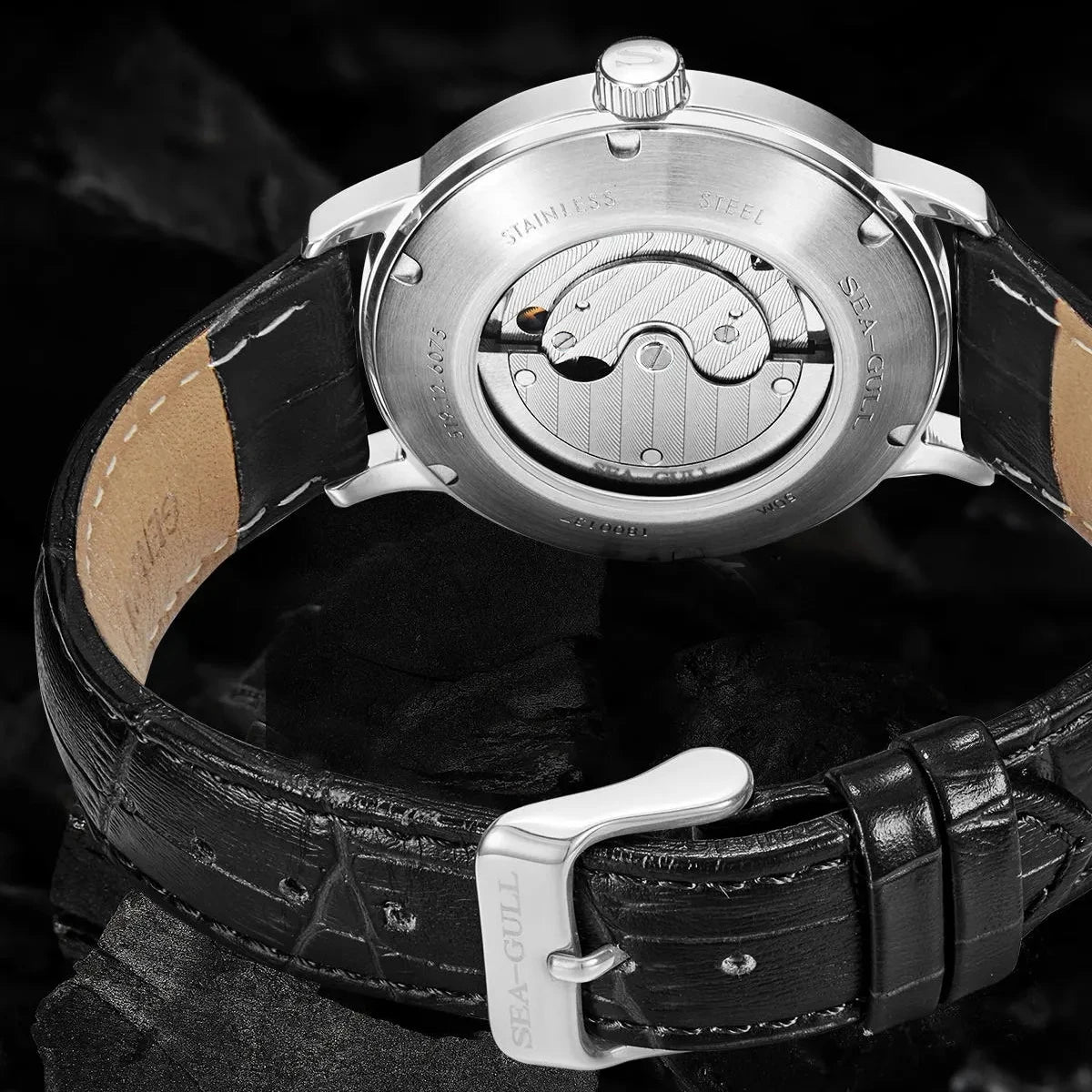 Iconinc Sea-Gull 6075 — In-House Automatic Dress Watch, Sapphire Crystal, 40mm Case