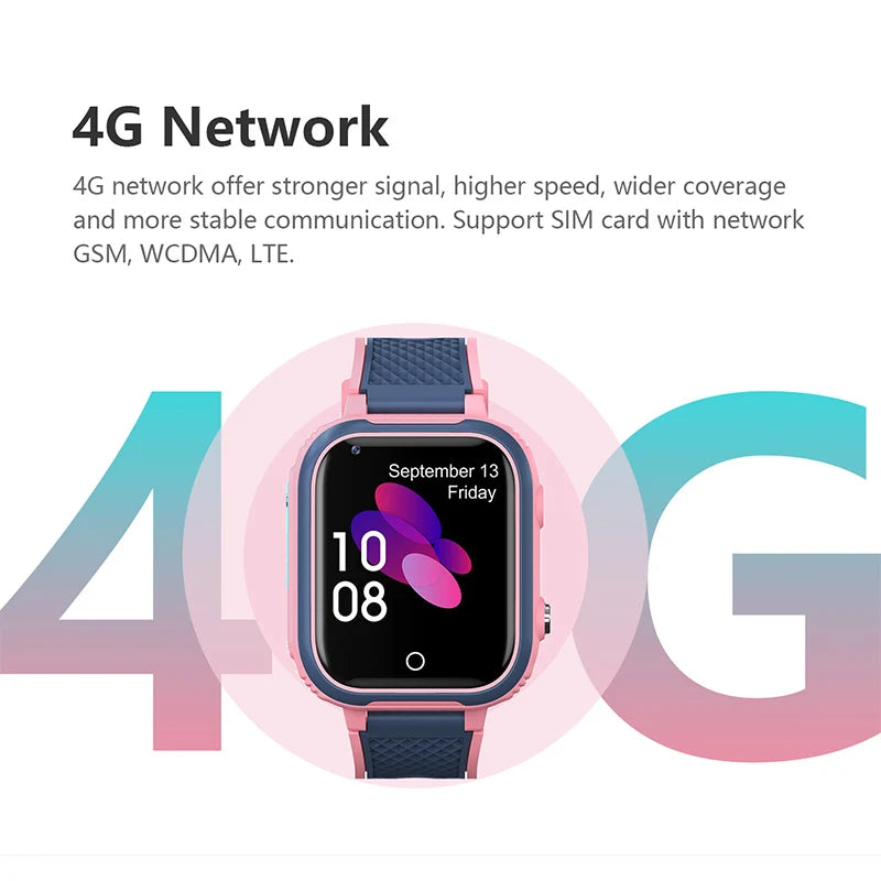 Peace of Mind on Their Wrist — 4G Kids Smart Watch, GPS Tracker, Video Calling & SOS