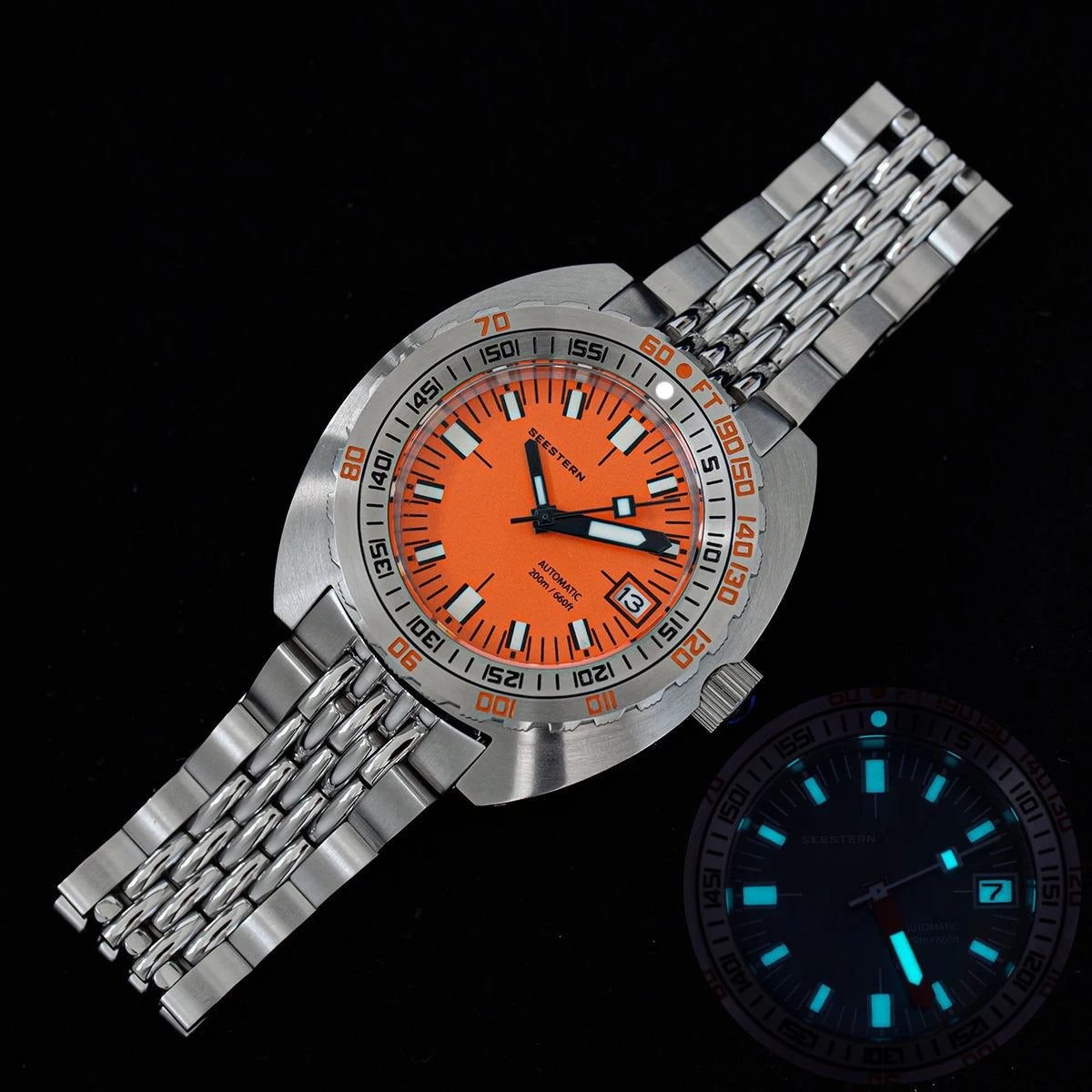 Seestern SUB300T — A True Diver's Watch, Genuine NH35A, 200m Sapphire [Multiple Colour Options]