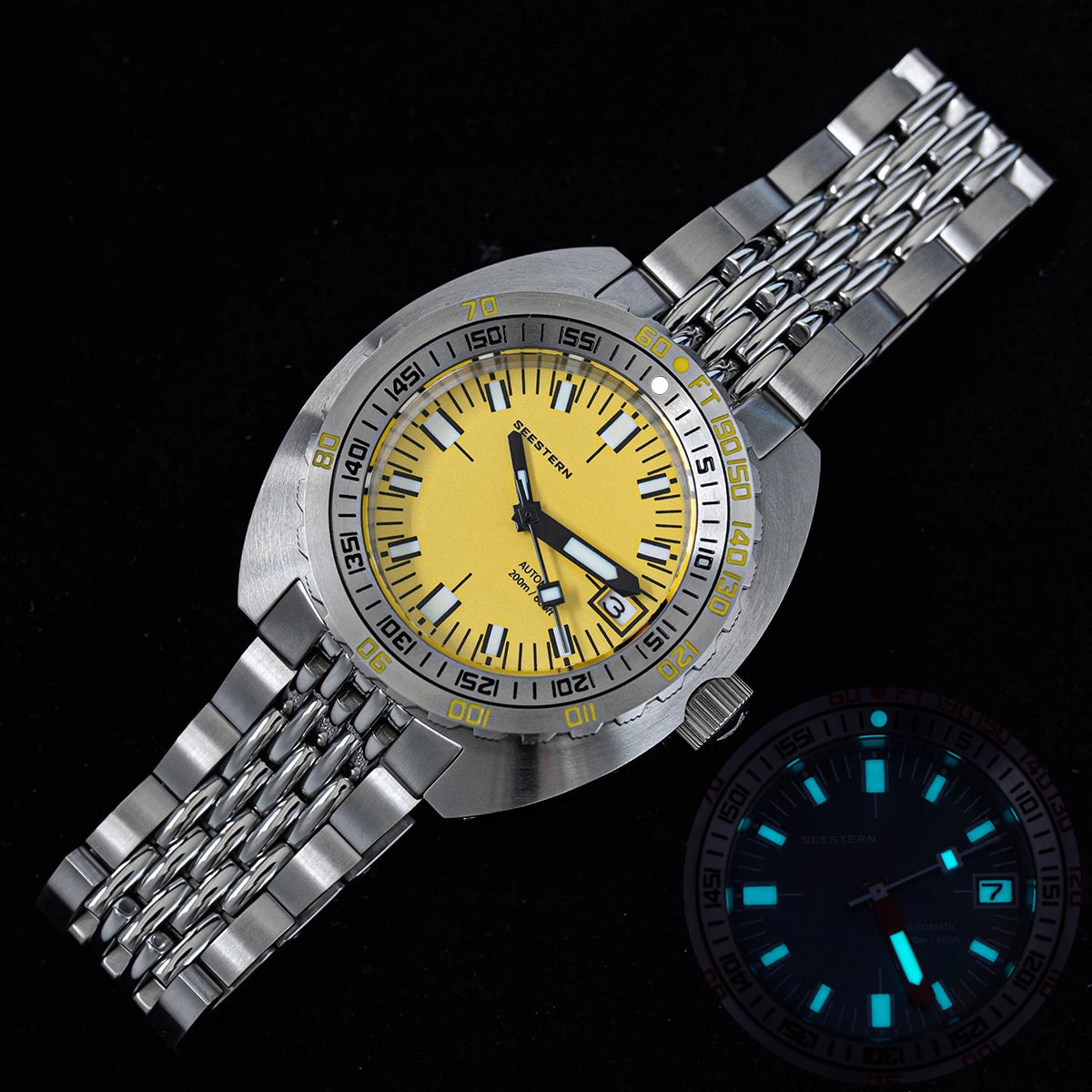 Seestern SUB300T — A True Diver's Watch, Genuine NH35A, 200m Sapphire [Multiple Colour Options]